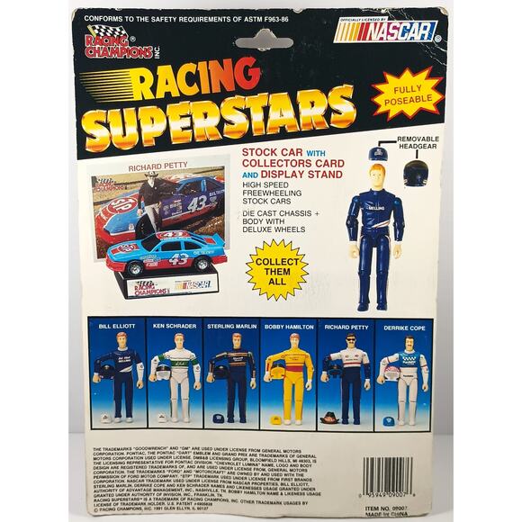 Racing Champions Racing Superstars DERRIKE COPE #10 FIGURE & CAR, See Pics/Descr - Picture 4 of 6